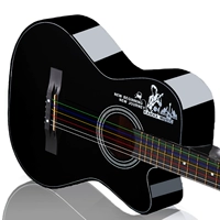 Muốn góc đỏ chính hãng mới bắt đầu dân gian guitar acoustic 38 inch người mới nhập thực hành nam và nữ guitar jita nhạc cụ piano - Nhạc cụ phương Tây trống đoàn đội