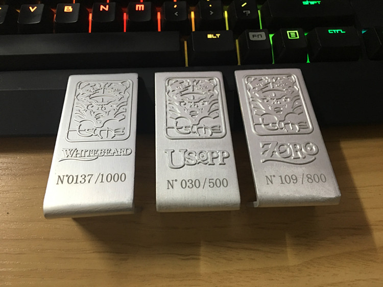 (GLgk) imitation TSUME white-bearded Usopsolon Eight Tails One Guard Limited Edition Metal Number Plate Non-Genuine