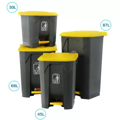 Baiyun Chaobao 30L pedal trash can 45L plastic trash can 68 liters indoor fruit box 87L Peel barrel
