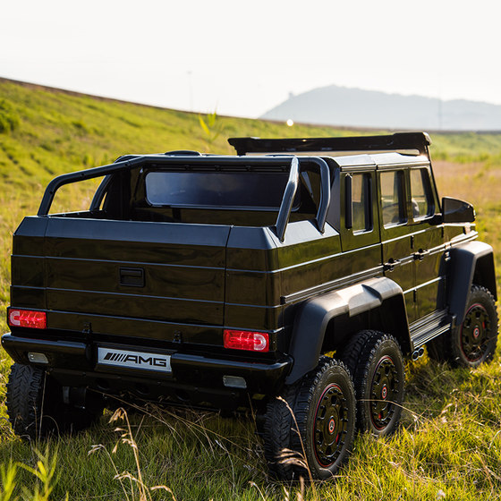 正版奔驰g63 六驱带遥控双人座儿童电动车宝宝大g越野可坐大童车