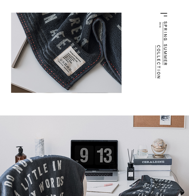 Cặp vợ chồng Bắc Âu mô hình unisex khăn bông tắm nhà tắm khăn tắm thấm ướt khăn mặt khăn - Khăn tắm / áo choàng tắm khăn lông cừu hàn quốc