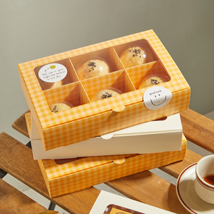 6 -peece 80G упаковочная коробка яиц желток хрустящий снег -pen -indow window snowlow