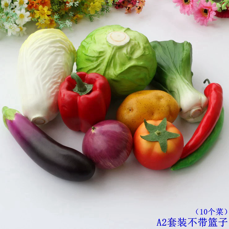 Mô phỏng mô hình trái cây và rau trang trí mô hình nhà nội thất nhà bếp trang trí nhà bếp đạo cụ nhiếp ảnh gói mô phỏng - Trang trí nội thất