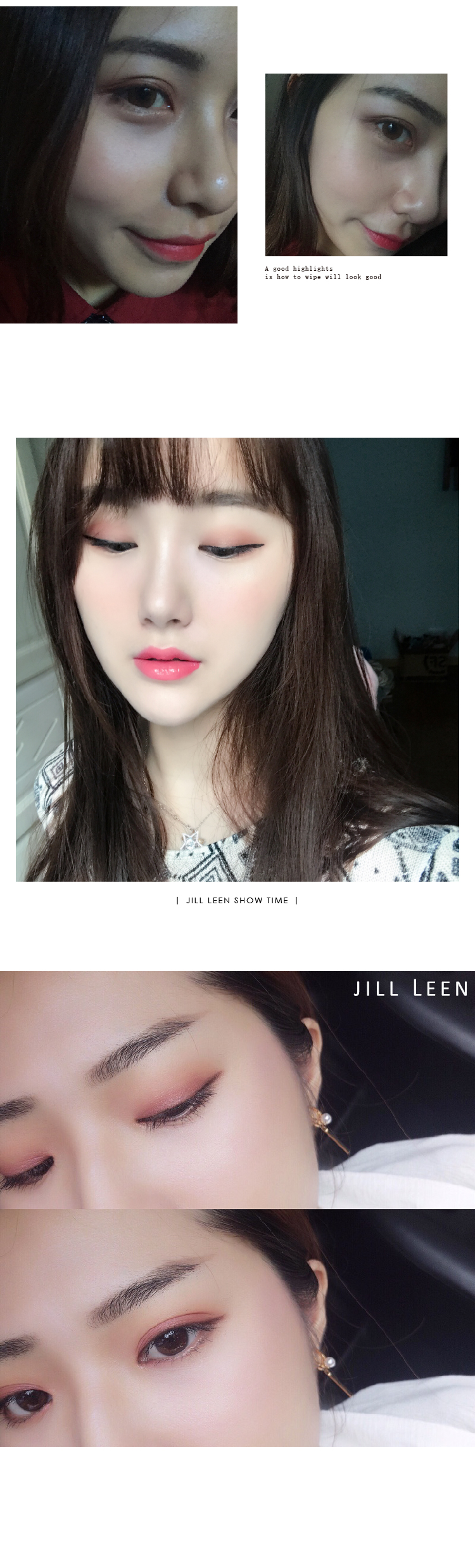 JILL LEEN màu sáng cao máy ánh sáng cao PK107 * da dầu cao ánh sáng WT905 tạo khối nyx