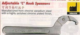 UK KENNEDY ADJUSTABLE HOOK WRENCH 22-50MM KEN-582-9600-9620K