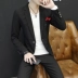 Bộ đồ ba mảnh nam phù hợp phiên bản Hàn Quốc của xu hướng Slim đẹp trai nam mùa thu stylist tóc nhỏ phù hợp với một bộ đồ - Suit phù hợp Suit phù hợp
