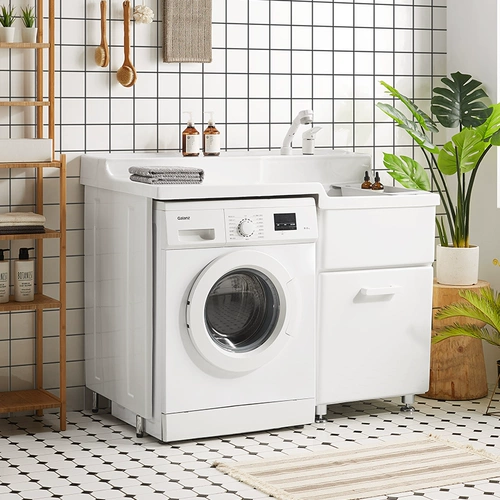 Индивидуальный шкаф для стиральной машины для балконов в интегрированном шкафу для стиральной машины с комбинацией тарелок для вырезания угла