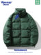 WASSUP DOZEN down jacket men's winter loose hooded simple versatile high street casual trendy cotton coat