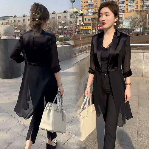 Летний пиджак классического кроя, плащ, городской стиль, яркий броский стиль, защита от солнца