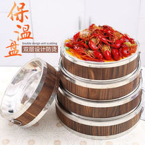 Lobster plate fried chicken plate seafood big coffee plate farmhouse personality dinner plate round insulation creative tableware