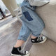 2022 spring and autumn new Korean version children's loose jeans baby foreign style casual trousers boys and girls pants trend