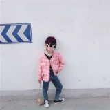 Осенняя детская короткая куртка, в стиле Шанель, в корейском стиле, в западном стиле