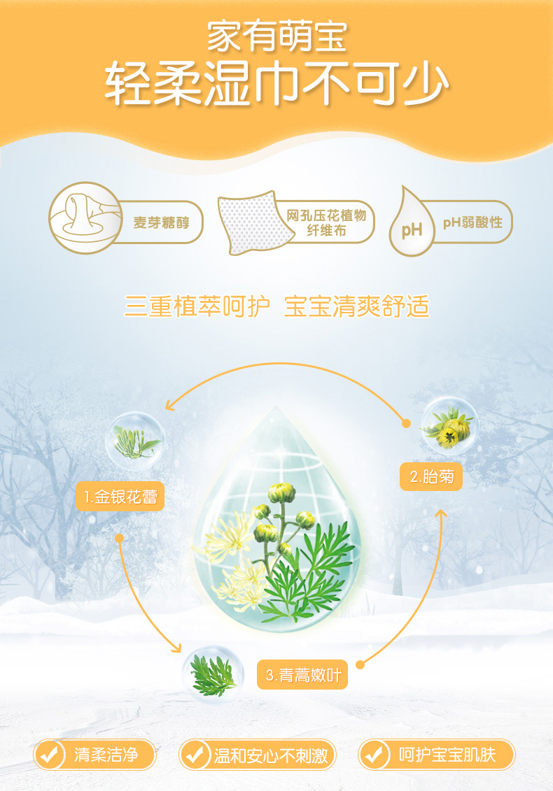 Nụ sớm, nụ rõ ràng, khăn lau trẻ em, làm sạch, chăm sóc da, em bé, khăn ướt đặc biệt, 80 bơm, * 12 gói các loại giấy ướt tốt cho bé