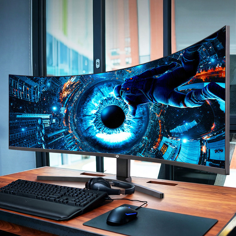 Titan Legion 34inch 4K Monitor with Fish Screen Curved Display Desktop C34A1R+ Computer 2K Gaming Split Screen Titan Legion 34inch 4K Monitor with Fish Screen Curved Display Desktop C34A1R+ Computer 2K Gaming Split Screen