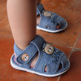 婴儿学步凉鞋软底男宝宝包头婴幼儿童鞋叫叫1-2-3岁布鞋家居防滑