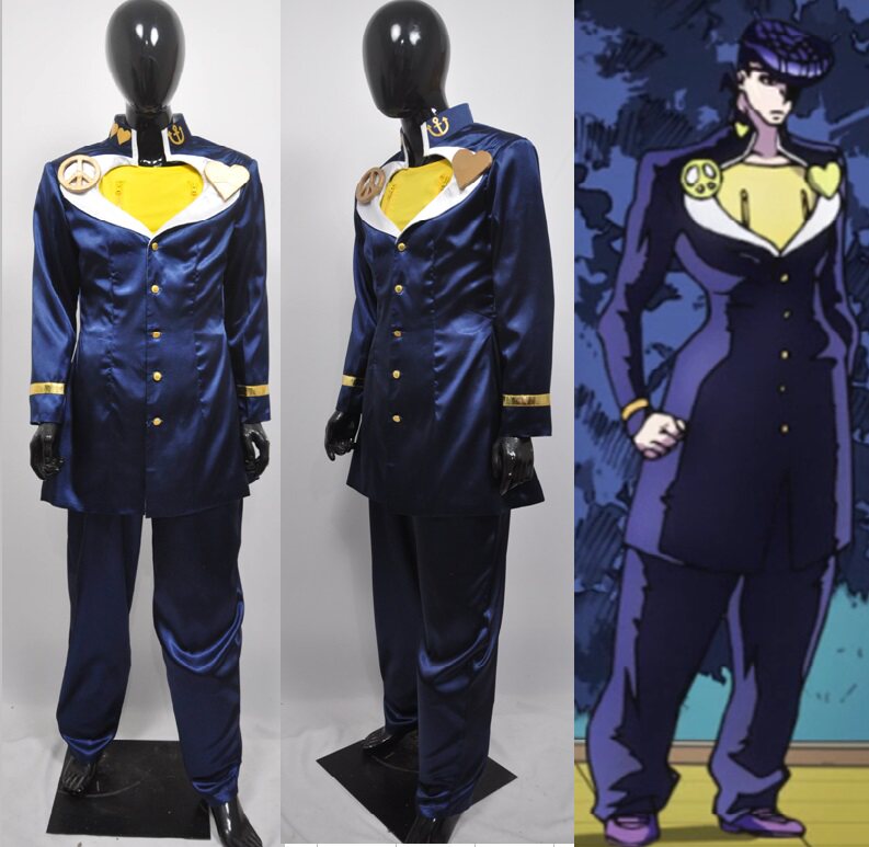 Hajime Josuke Cosplay Costume from Jojo's Bizarre Adventure Anime Style and Simple Clothing