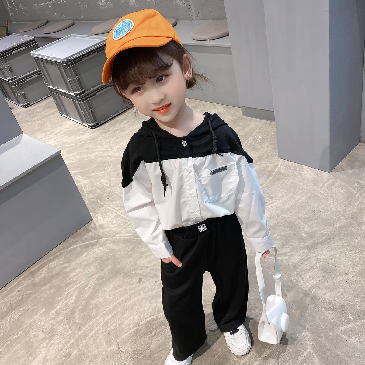 Female Baby Net Red Spring Dress 2022 New Spring Autumn Han Edition Children's Shirts Two Sets Children's Clothing Girl Suits