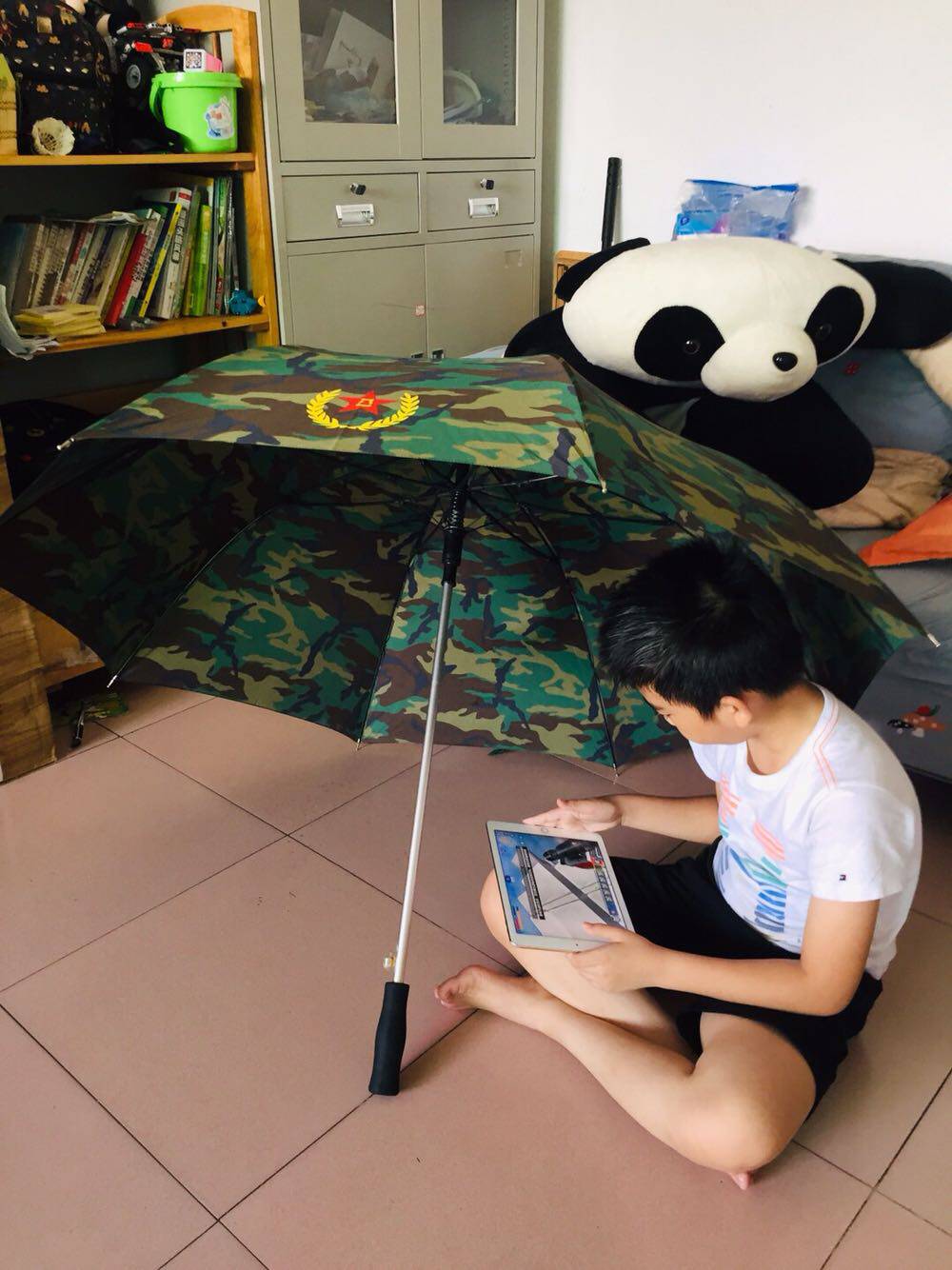 Camouflage heavy rain umbrella Oversized male and female couple umbrella Student business umbrella Personality creative reinforcement windproof camouflage umbrella