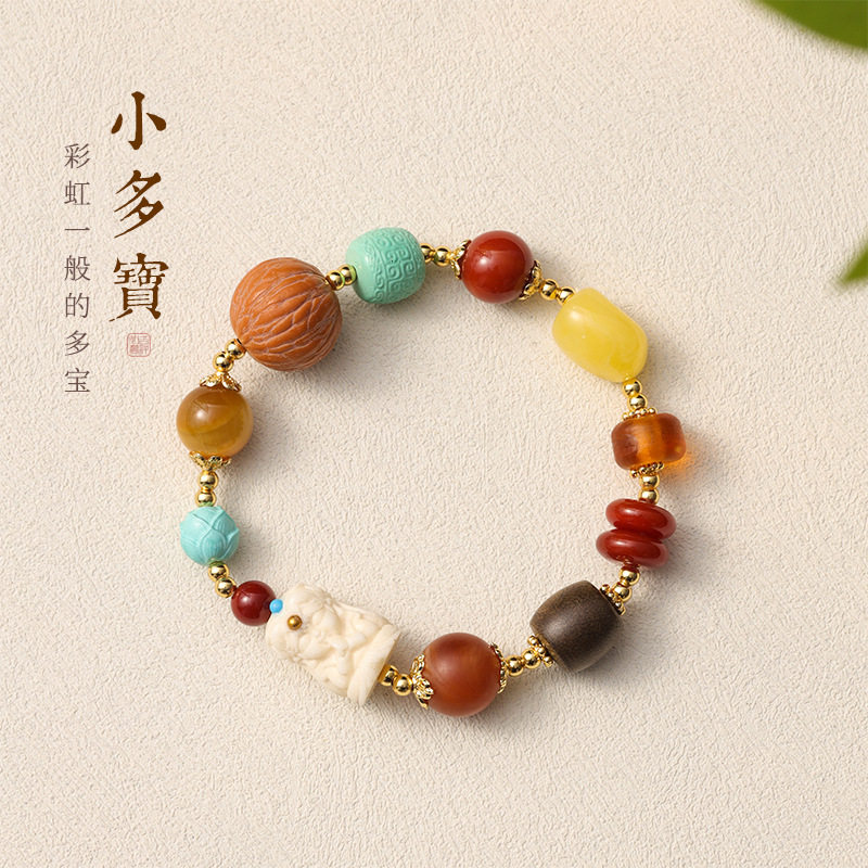 正品猛犸象牙手串108颗满纹圆珠佛珠念珠，男女皆宜的手工艺品，你值得