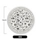 ສີດໍາແລະສີຂາວ retro American ceramic insulated anti-scalding dining table waterproof pot mat Nordic retro round water coaster anti-slip