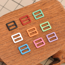 Handmade DIY1 6 toy baby clothes baby bag accessories Paint small square buckle Mini Japanese buckle Belt buckle 7*8mm