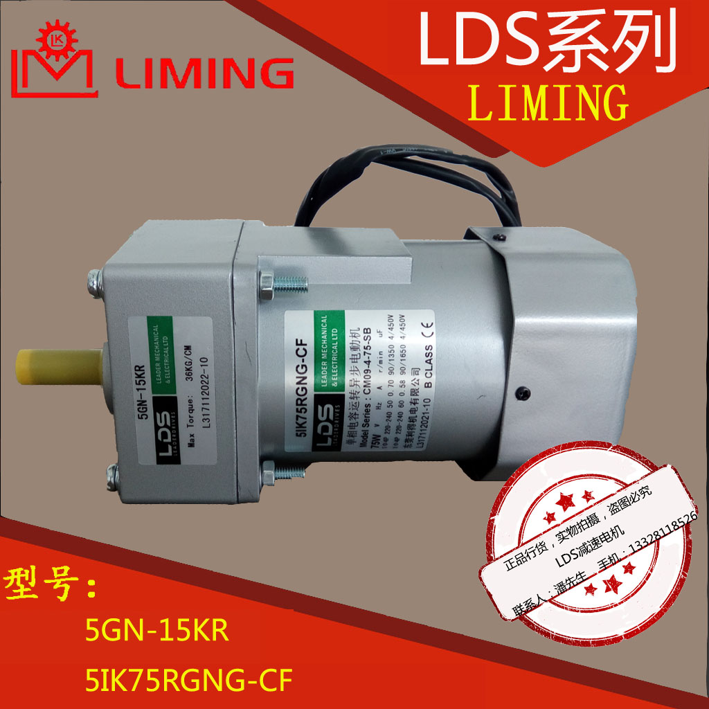 Factory direct LDS gear motor CM09-4-75-SB 5IK75RGNG-CF 5GN-15KR