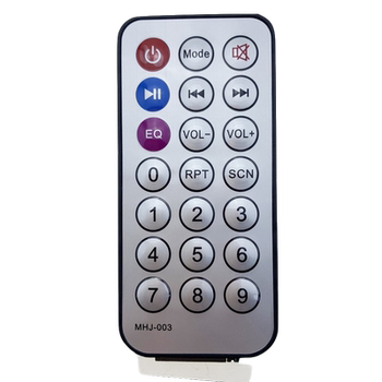 Suitable for English Mini Ultra-Thin Silver 21-Key Landscape Audio Remote Control Tv Soundbar Mp3 Remote Control