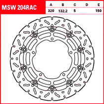 Motorcycle imported TRW brake disc suitable for Yamaha YZFR1 R1M R6 MT10 floating disc brake disc