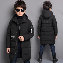  Boys cotton clothes 2021 new winter clothes 10 middle and large children 12 thick cotton clothes 15-year-old boys quilted jacket medium and long Western style