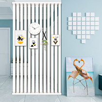  Partition screen Solid wood simple modern Nordic home vertical bar column entrance decoration New Chinese home improvement guest restaurant
