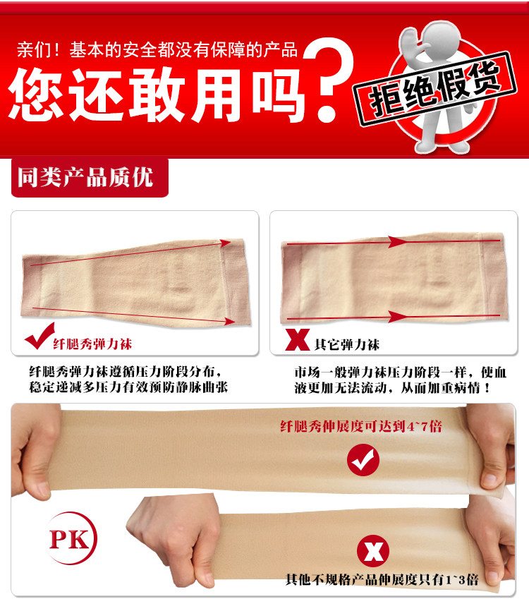 Chaussettes - collants manchon médical de veau - Ref 753919 Image 35