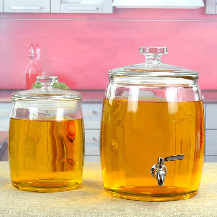 Oil bottle Kitchen Household large - capacity tank glass oil kettle edible oil tank large reservoir tank