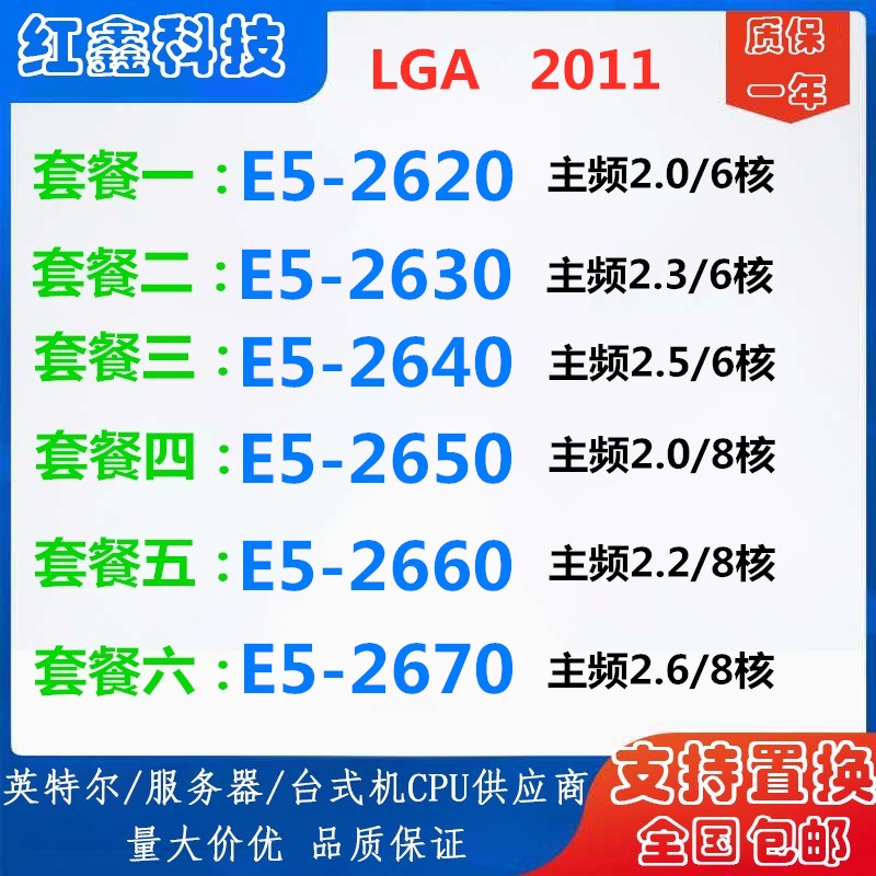 E5 2620 2630 2640 2650 2660 2670 CPU  E5 2680  2690 2665