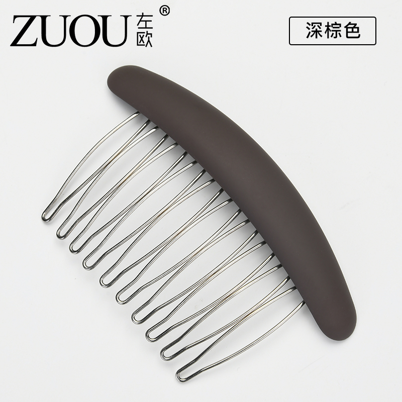 images 2:On the side of the hairpin, Liu Hai has broken hair and combed hair combing and combing hair card