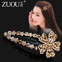 Side clip banghai clip hairpin headgear Korean rhinestones adult hair accessories flower bbclip temperament Joker broken hair hairclip