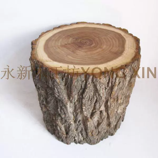 Cọc gỗ sồi tự nhiên Khối gỗ Elm Thân cây bằng gỗ được chạm khắc Với phần gỗ của đầu cây Cả hai đầu có thể được tùy chỉnh - Các món ăn khao khát gốc bàn bằng gốc cây