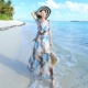 Váy đi biển Bãi biển Bali Kỳ nghỉ dài Váy mùa hè Thái Lan Phụ nữ Bãi biển Váy dài boho - Váy eo cao