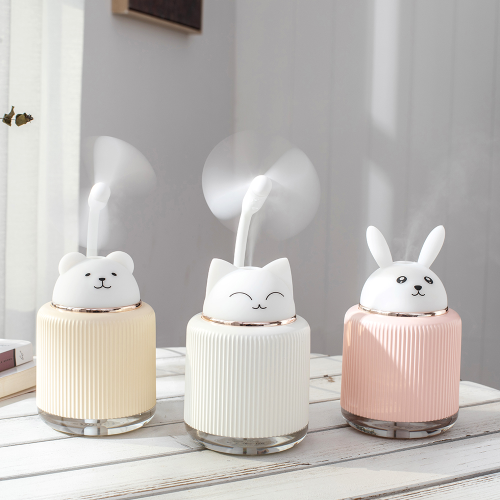USB humidifier small desk face home silent air purification student cute pet cute fog amount indoors