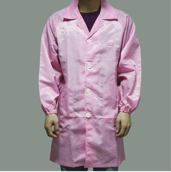 Antistatic Large Vest Anti-Static Electrician Coat Dust-wear Clean Suit Workwear Turnkey Buttons With Anti-Dust Protective Clothing Streaks