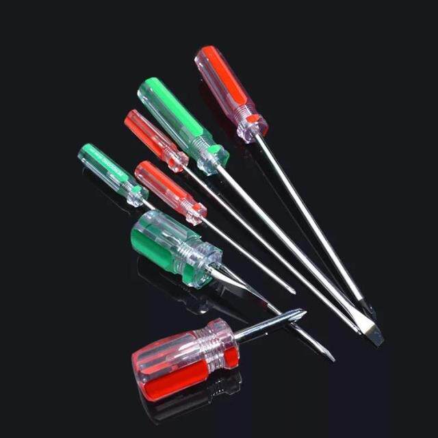 Color handle screwdriver household 3cm 5cm 6cm cross screwdriver commonly used changes