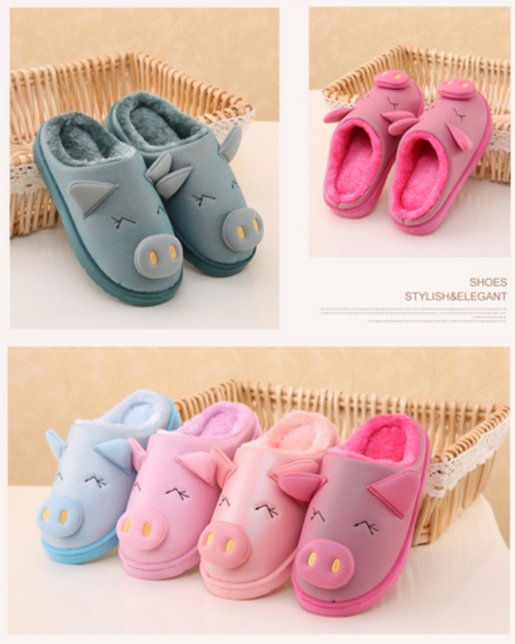 Pantoufles enfants en autre pour hiver - semelle caoutchouc naturel - Ref 1010649 Image 23