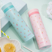 Japan Tai Fu Gao 304 stainless steel thermos cup male ladies cute portable cup with tea compartment business office Cup