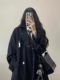 Black Trench Coat for Women, Mid-Length, 2025 New Style, Early Spring and Autumn, British Style, Popular This Year, Thin Coat for Petite Figures