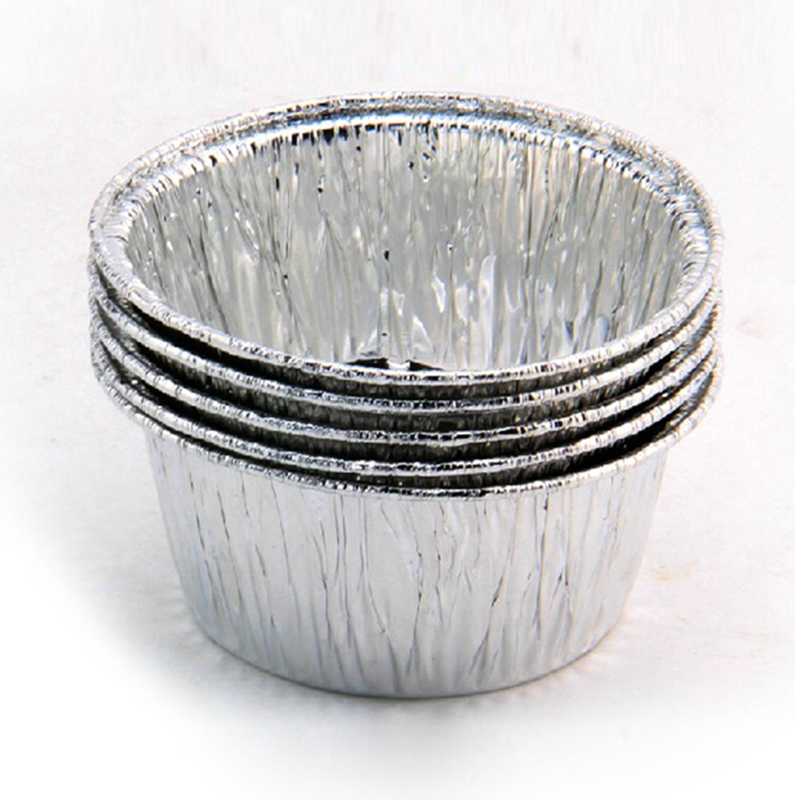 Barbecue Tin Paper Bowls Baking Disposable Egg Tarts Cup Tin Cupcakes Aluminum Foil Pudding Cup Steamed Egg Brain Flower Bowl 
