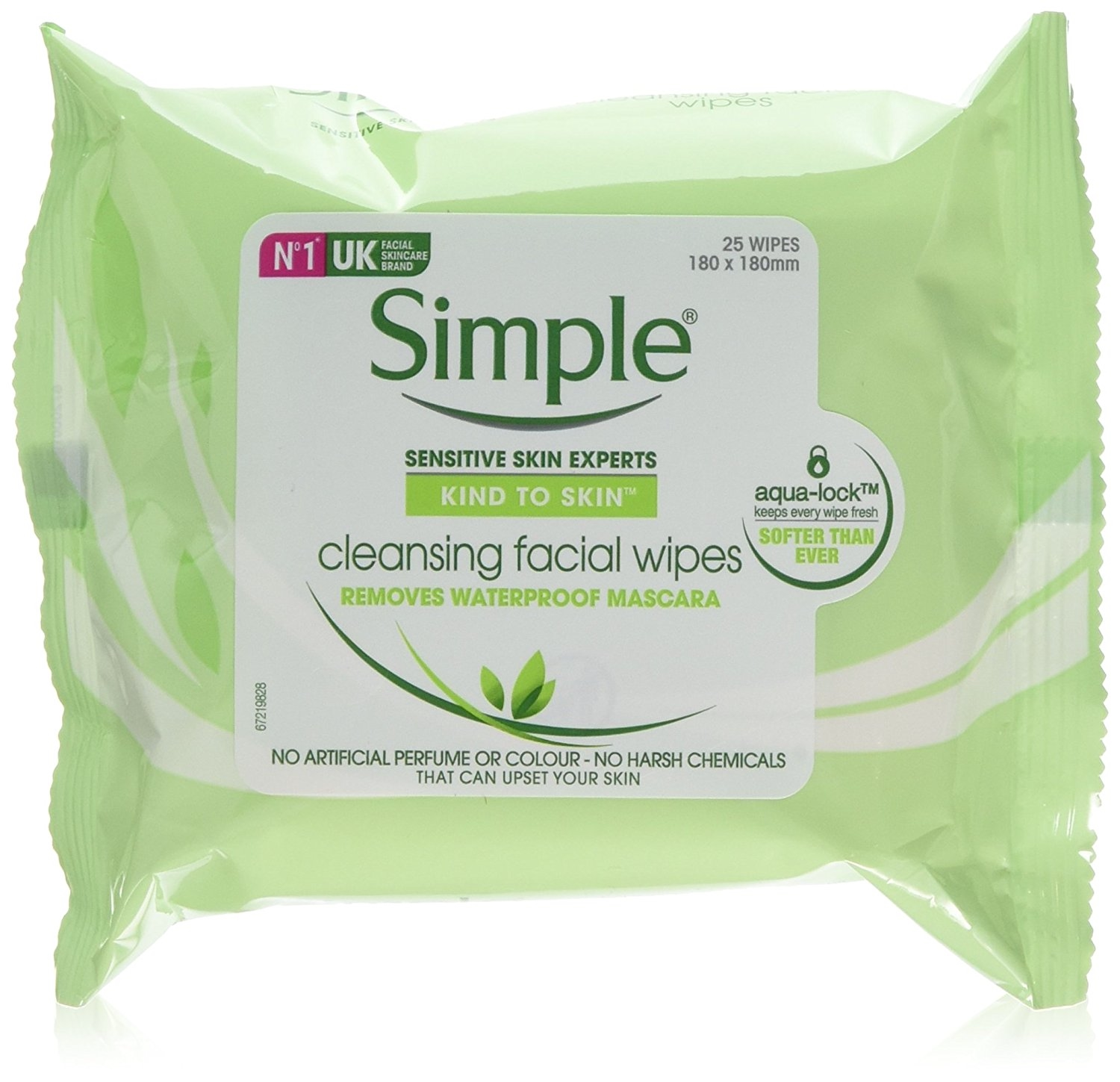 British Simple Qingyan fragrance-free anti-allergic makeup remover wipes mild cleansing non-irritating portable 25 pieces