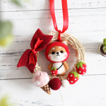 Ballet Bear Wool Felt Diy Handmade Doll Pendant Key Button Creative Couple Angry Gift Anniversary Souvenir