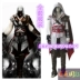 Assassin Creed 3 Quần áo COSPLAY Sát thủ tùy chỉnh nạp 2 thế hệ quần áo nam Ezio đốm đen và trắng trang phục cosplay Cosplay