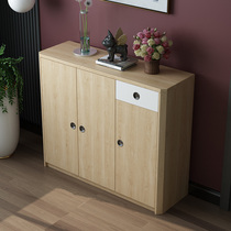 Shoe cabinet modern minimalist home large capacity entrance door integrated by wall accommodating lockers solid wood colour-suchback cabinet shoes cabinet