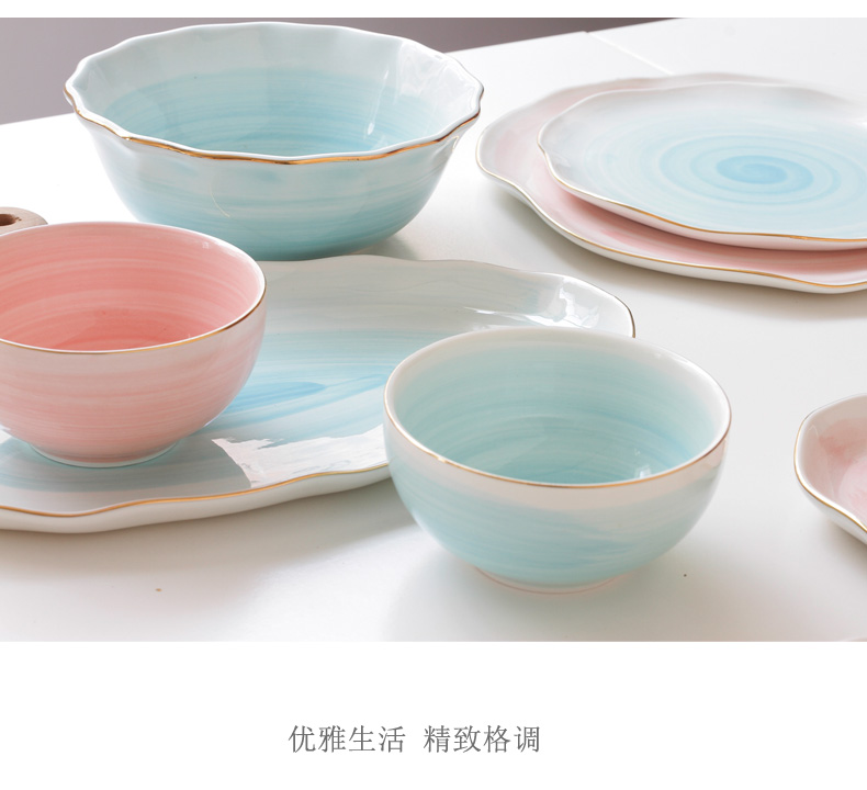 North house ceramics nebula Japanese ceramics tableware bowls plates free combination steak dish dish of rice bowls of soup bowl