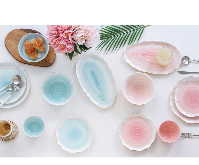 North house ceramics nebula Japanese ceramics tableware bowls plates free combination steak dish dish of rice bowls of soup bowl